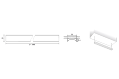 Profil led Channelline 11 2000mm 