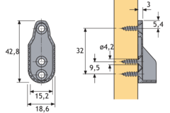 Kastroedehouder SL 322