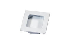 Coque encastrable carré zmc 50x50 mm blanc mat  