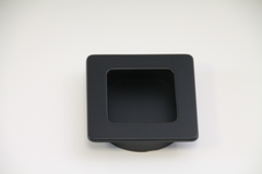 Coque encastrable carré zmc 50x50 mm noir mat  