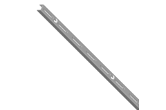 Cremailleres element simple - 2,0m gris 