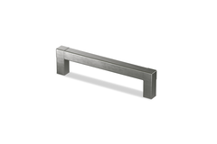 Poignée Cadro, entraxe de perçages 128, L 140.5 mm, B 12.5 mm, H 35 mm, aspect inox brossé