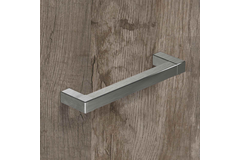 Poignée Cadro, entraxe de perçages 128, L 140.5 mm, B 12.5 mm, H 35 mm, aspect inox brossé