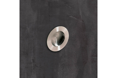 Poignée d'insertion Aboa, entraxe de perçages 0, H 14 mm, ø 65 mm, Inox brossé