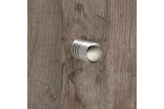 Knop Agrinum, H 22 mm, ø 14 mm, roestvrij staal geborsteld