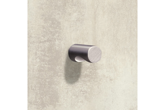 Bouton Almus, H 23 mm, ø 12 mm, aspect inox brossé