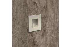 Poignée d'insertion Apolda, L 65 mm, B 65 mm, H 14 mm, Inox brossé