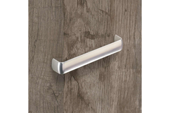 Poignée Belna, entraxe de perçages 128, L 135 mm, B 22 mm, H 29 mm, aspect inox brossé