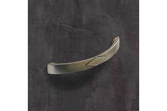 Poignée Bracara, entraxe de perçages 128, L 150 mm, B 15 mm, H 33 mm, aspect étain