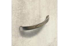 Poignée Bracara, entraxe de perçages 128, L 150 mm, B 15 mm, H 33 mm, aspect étain