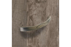 Poignée Bracara, entraxe de perçages 128, L 150 mm, B 15 mm, H 33 mm, aspect étain