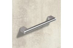 Poignée Brema, entraxe de perçages 96, L 108 mm, B 14 mm, H 35 mm, inox brossé / aspect inox brossé