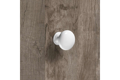 Knop Cirpi, H 27 mm, ø 30 mm, Wit