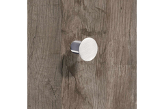 Knop Danum, H 22 mm, ø 25 mm, roestvrij staal geborsteld