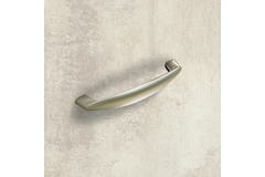 Poignée Dinia, entraxe de perçages 128, L 143 mm, B 18 mm, H 29 mm, aspect inox brossé