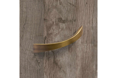 Poignée Egara, entraxe de perçages 128, L 155 mm, B 20 mm, H 30 mm, aspect laiton antique brossé