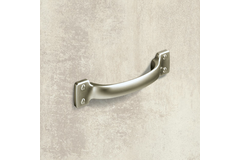 Greep Flavia, boorafstand 96, L 145 mm, B 28 mm, H 28 mm, Mat vernikkeld