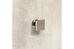 Knop Fogo, L 25 mm, B 25 mm, H 23 mm, roestvrij staal finish geborsteld