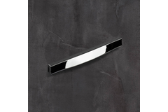 Poignée Forli, entraxe de perçages 160 / 192 mm, L 204 mm, B 18 mm, H 16 mm, chromé brillant