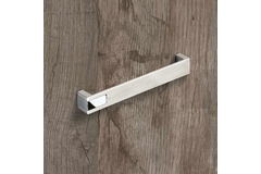 Greep Intra, boorafstand 192, L 204 mm, B 25 mm, H 26 mm, Roestvrij staal finish geborsteld / glans verchroomd