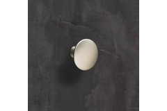 Knop Issa, H 27 mm, ø 40 mm, roestvrij staal finish geborsteld