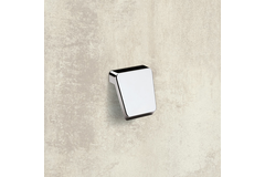 Bouton Milo, entraxe de perçages 16, L 40 mm, B 41 mm, H 28 mm, ø 41 mm, chromé brillant