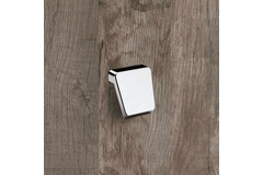 Bouton Milo, entraxe de perçages 16, L 40 mm, B 41 mm, H 28 mm, ø 41 mm, chromé brillant