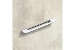 Poignée Nubia, entraxe de perçages 256, L 373 mm, B 8 mm, H 35 mm, chromé brillant