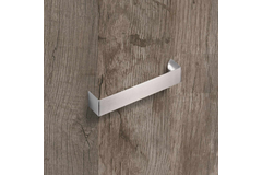 Poignée Nursia, entraxe de perçages 160, L 168 mm, B 24 mm, H 30 mm, aspect inox brossé