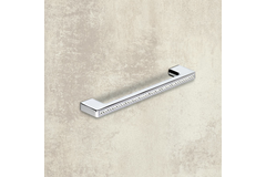 Poignée Opera, entraxe de perçages 96 / 128 mm, L 135 mm, B 8.5 mm, H 33 mm, chromé brillant