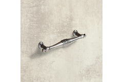 Poignée Osimo, entraxe de perçages 96, L 120 mm, H 22 mm, ø 13 mm, aspect étain antique