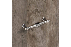 Poignée Osimo, entraxe de perçages 96, L 120 mm, H 22 mm, ø 13 mm, aspect étain antique