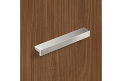 Greep Rovigo, boorafstand 192, L 207 mm, B 16 mm, H 25 mm, roestvrij staal finish geborsteld