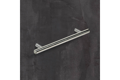 Poignée barre Salvia, entraxe de perçages 192, L 252 mm, H 35 mm, ø 12 mm, Inox brossé
