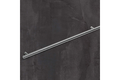 Poignée barre Salvia, entraxe de perçages 640, L 1340 mm, H 35 mm, ø 14 mm, Inox brossé