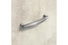 Poignée Savelli, entraxe de perçages 128, L 140 mm, B 18 mm, H 29 mm, aspect inox brossé
