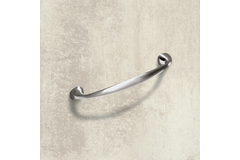 Poignée Terranda, entraxe de perçages 128, L 146 mm, B 12 mm, H 28 mm, aspect inox brossé