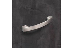 Greep Vantania, boorafstand 128, L 144 mm, B 14 mm, H 27 mm, roestvrij staal finish geborsteld