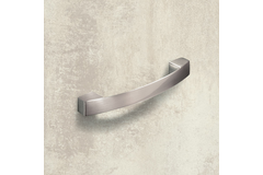 Greep Vantania, boorafstand 128, L 144 mm, B 14 mm, H 27 mm, roestvrij staal finish geborsteld
