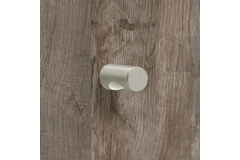 Bouton Almus, H 23 mm, ø 12 mm, Nickelé mat
