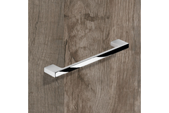 Poignée Belluno, entraxe de perçages 160 / 192 mm, L 200 mm, B 9 mm, H 30 mm, chromé brillant