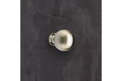Bouton Bona, H 41 mm, ø 30 mm, aspect inox brossé