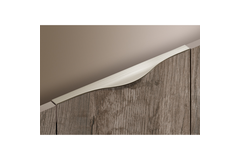 Greeplijst Codania, L 395 mm, roestvrij staal finish geborsteld