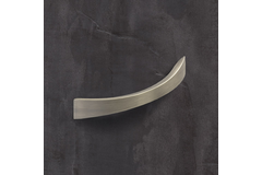 Poignée Egara, entraxe de perçages 128, L 155 mm, B 20 mm, H 30 mm, aspect étain brossé