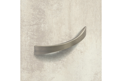 Poignée Egara, entraxe de perçages 128, L 155 mm, B 20 mm, H 30 mm, aspect étain brossé