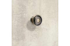 Bouton Essa, H 25 mm, ø 32 mm, aspect laiton antique