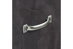 Poignée Flavia, entraxe de perçages 96, L 145 mm, B 28 mm, H 28 mm, aspect étain