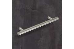 Poignée barre Hale, entraxe de perçages 128, L 188 mm, H 35 mm, ø 12 mm, aspect inox brossé