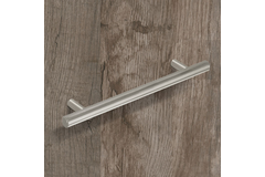 Poignée barre Hale, entraxe de perçages 128, L 188 mm, H 35 mm, ø 12 mm, aspect inox brossé