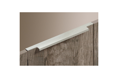Poignée profil Lamezia, L 295 mm, B 39 mm, aspect inox brossé